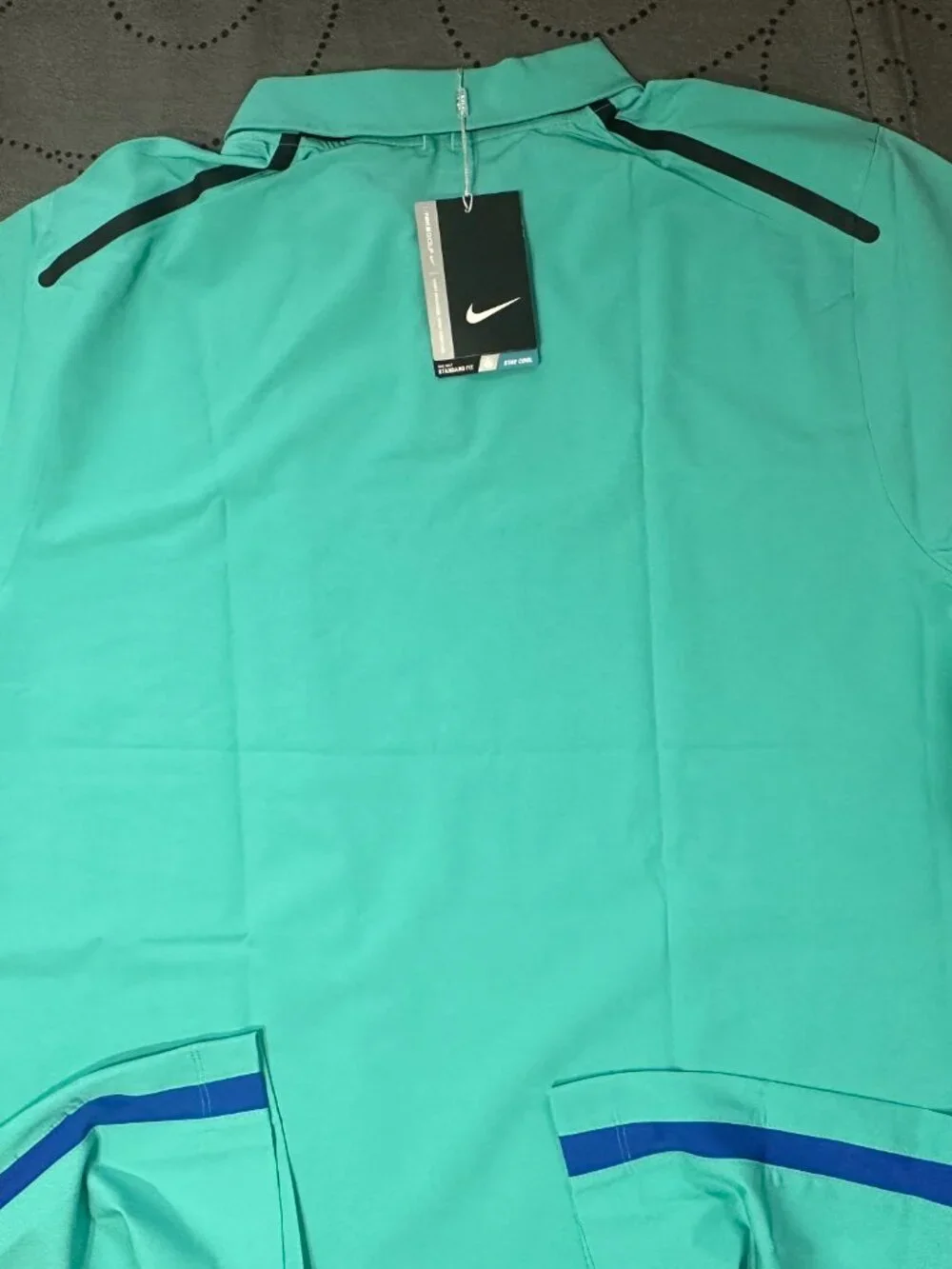 NIKE GOLF MAJOR MOMENT ELITE MCILROY #405 AQUA GREEN POLO SHIRT SIZE XL MEN $85